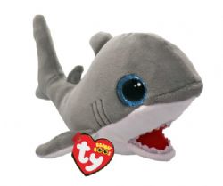 PELUCHE TY BEANIE BOOS - FINNEGAN LE REQUIN GRIS PETIT 6